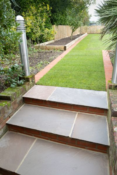Backyard Steps Installation in New Lenox