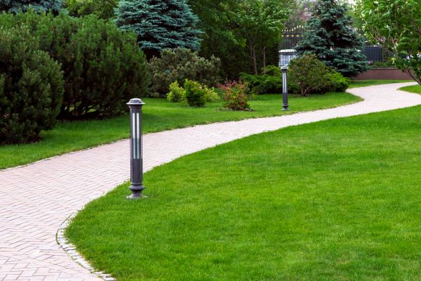 Backyard Sidewalk Installation in New Lenox